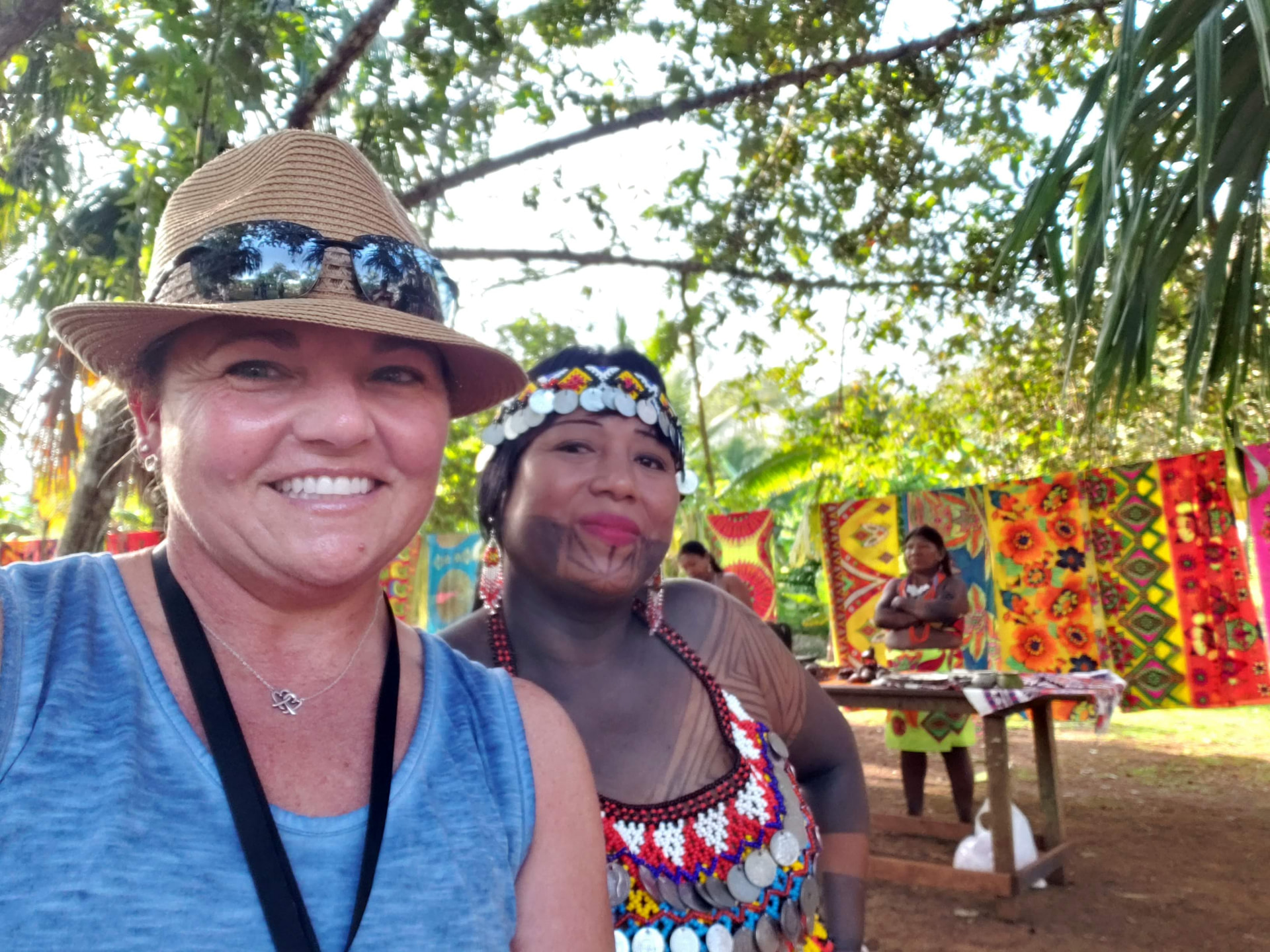 Tiffany Watt with a member of an Indigenous community in Costa Rica, January 2020